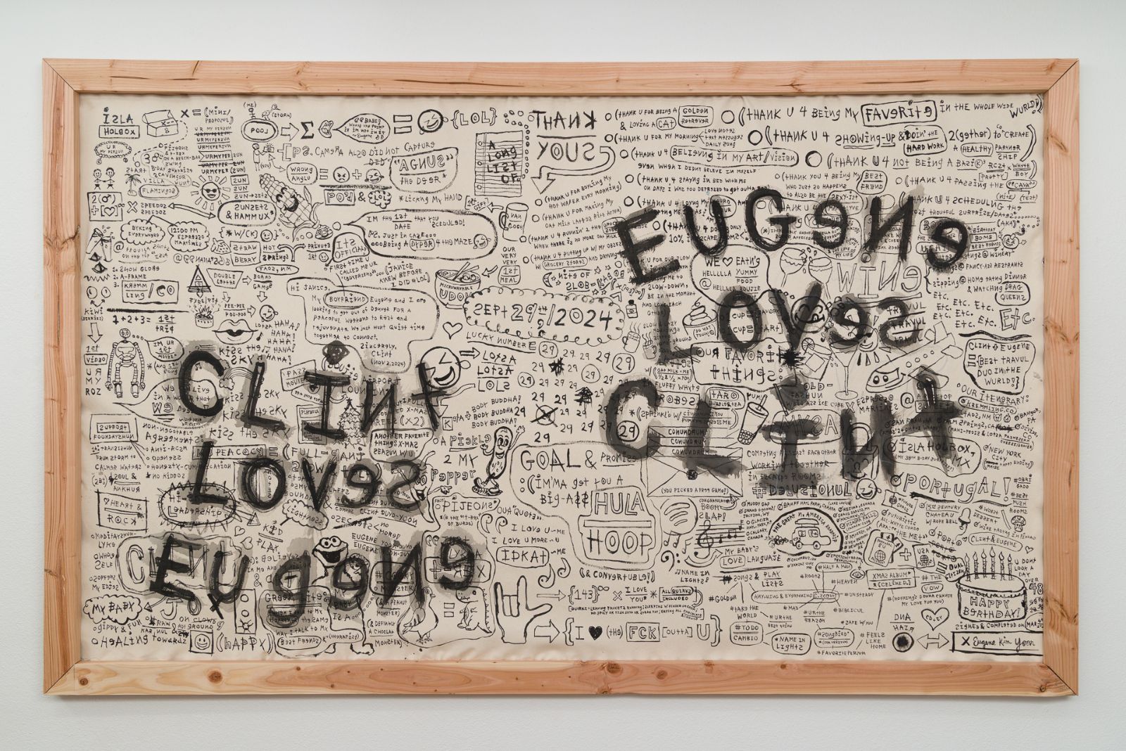 Xperiment #75: A Love Story: Clint x Eugene (Version: 2026 Bday Gift), 111 x 68 x 1.5 inches