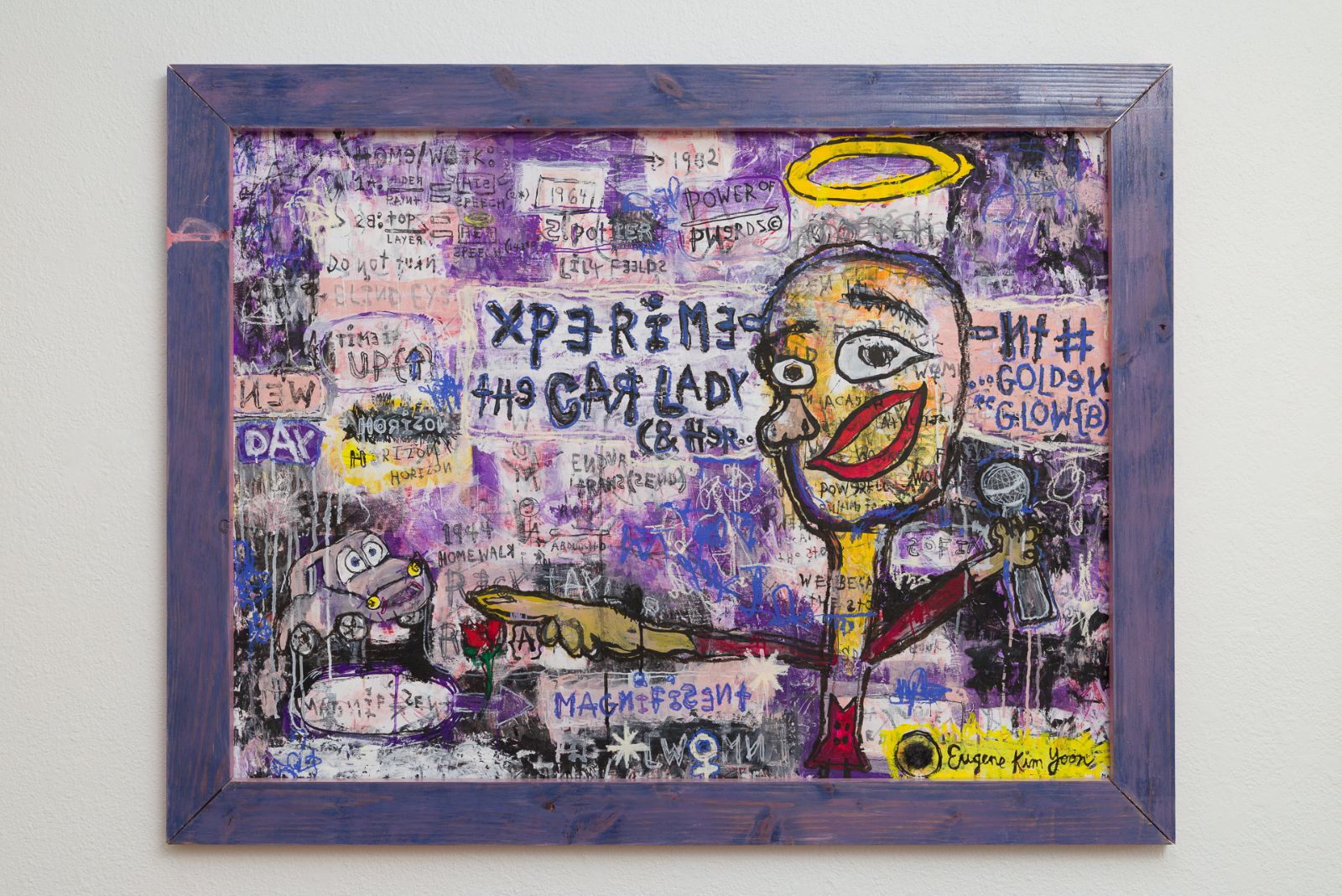 Xperiment #77: Homework Assignment #10 - The Car Lady & Her Golden "GLOW{b)", 55 x 43 x 1.5 inches