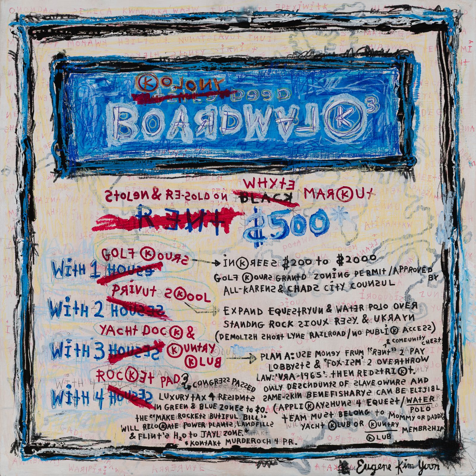 Xperiment #80.1: Boardwal(K)'s Monopoly (K)ard, 12 x 12 inches