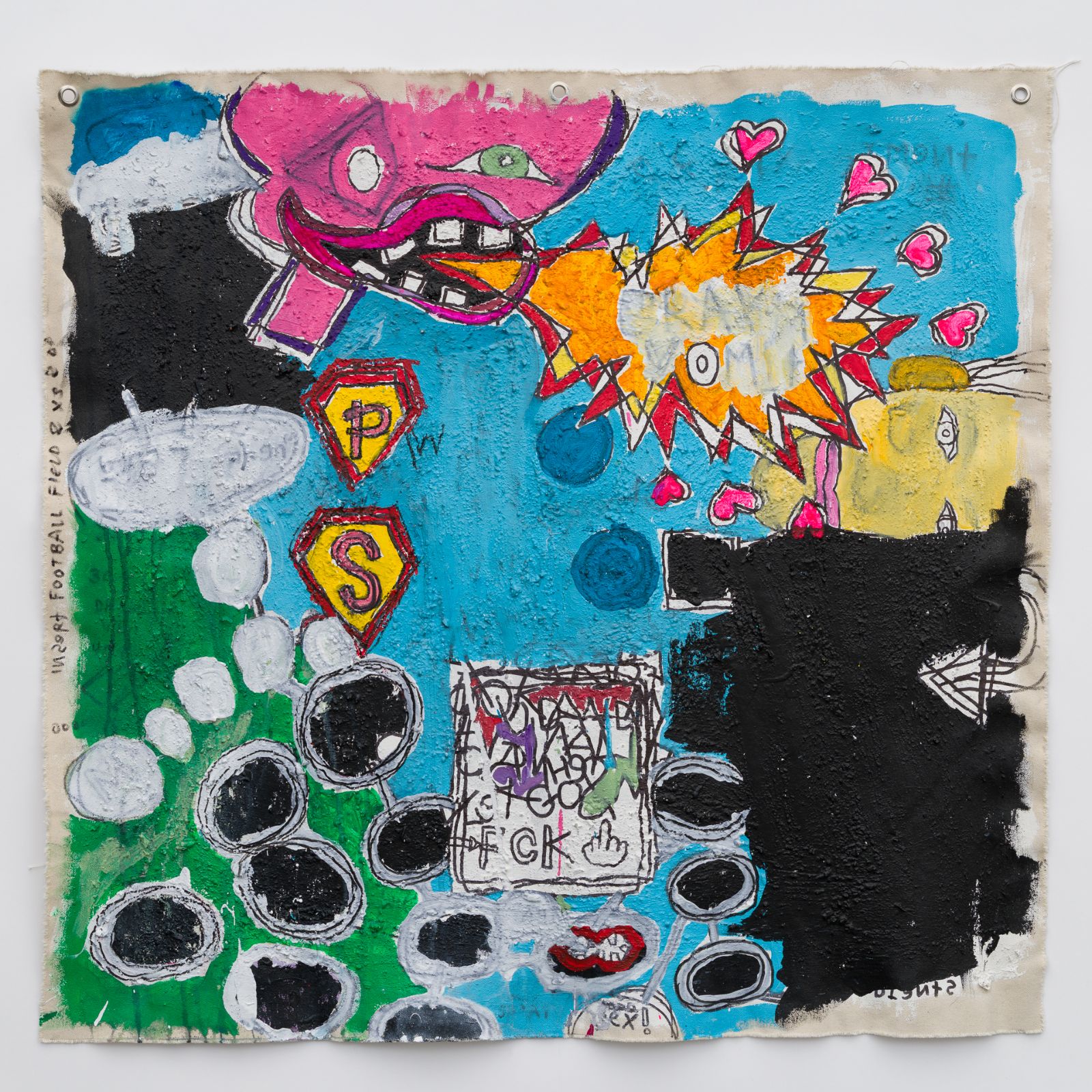 Xperiment #51: Brayn Vomet - Pwerdz and Scwerdz are my Superman on Berlin Wall