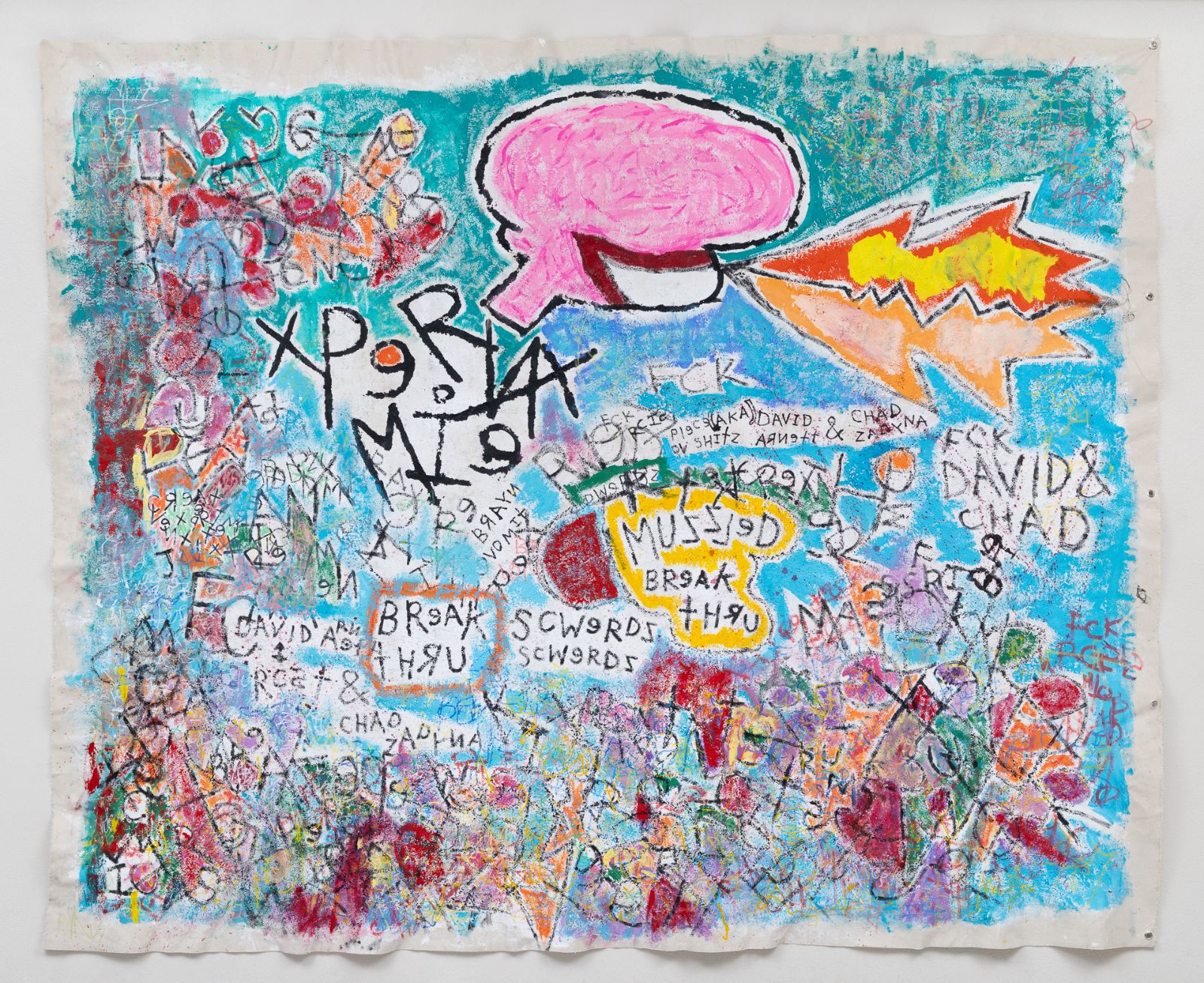 Xperiment #46 Brayn Vomet: Pwerdz & Skwerdz, LOV, PCE & FCK, PS. CD143 on Berlin Wall